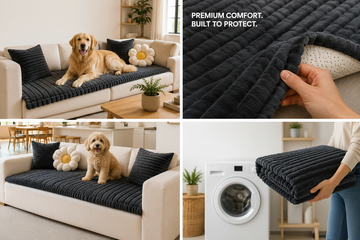 Pet Sofa Protector Cover – Plush Fur-Resistant Furniture Protector for Cats and Dogs