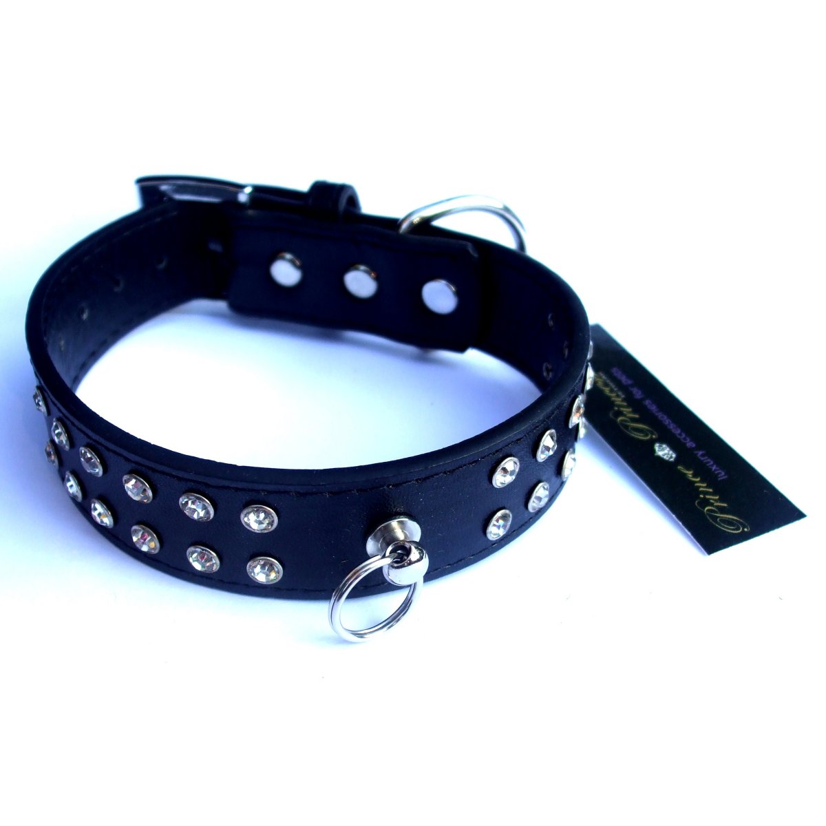FurGuardHome Diamante Collar Lead Set - Black