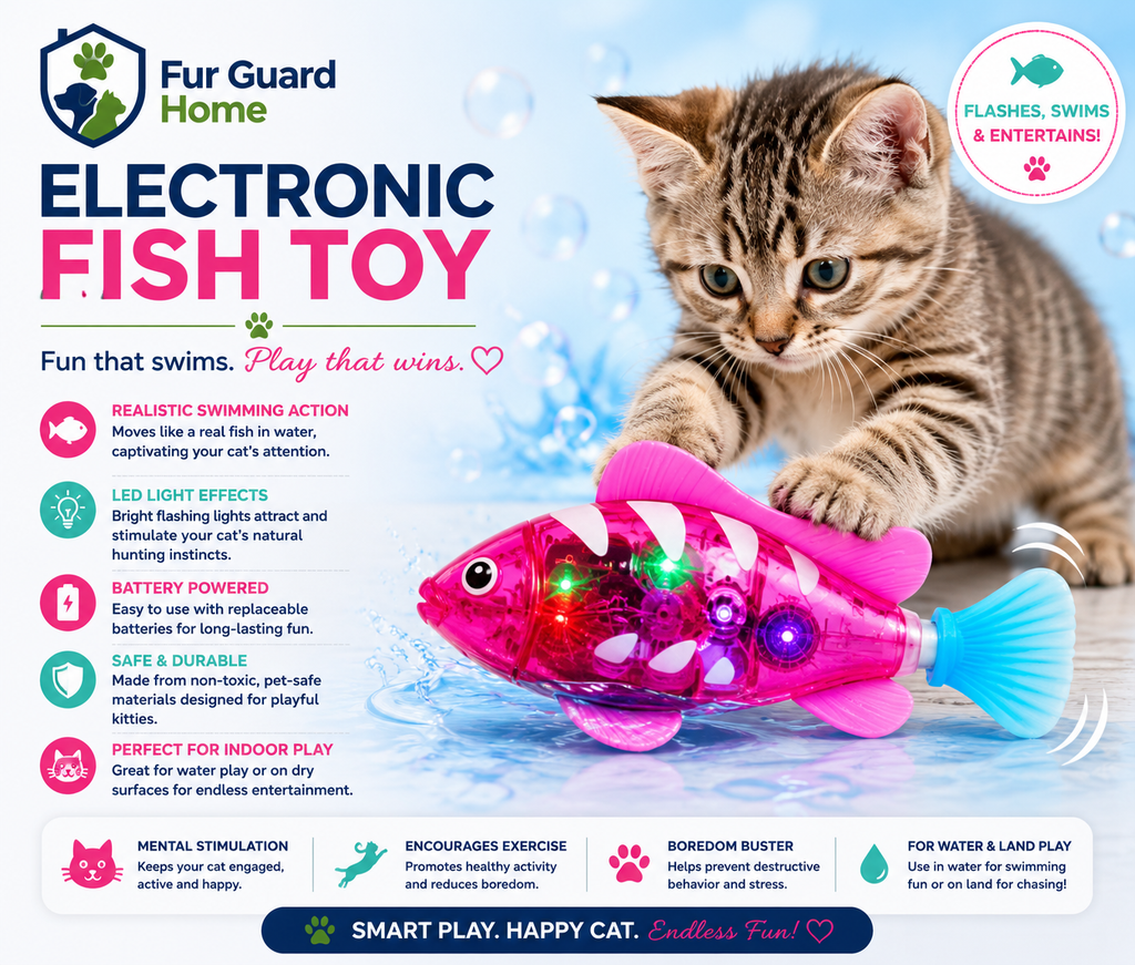 FurGuardHome Swimming Electronic Pet Fish Toy